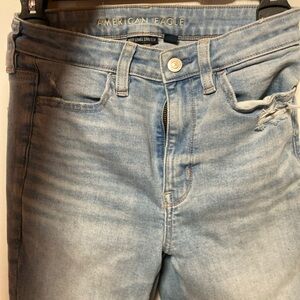 American Eagle Outfitters Women's Light Blue Skinny Jeans